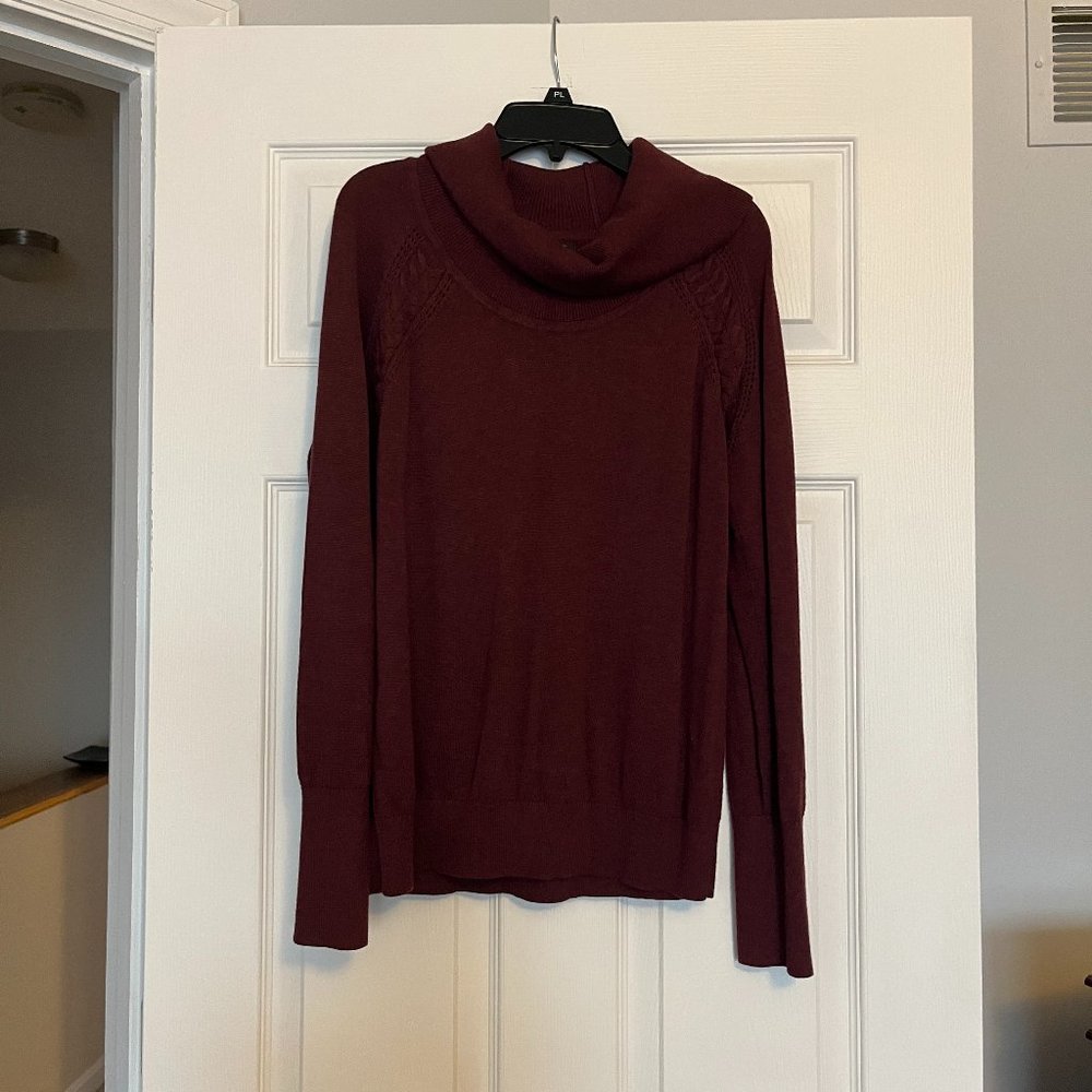 Burgundy Banana Republic Cowl Neck Sweater - M